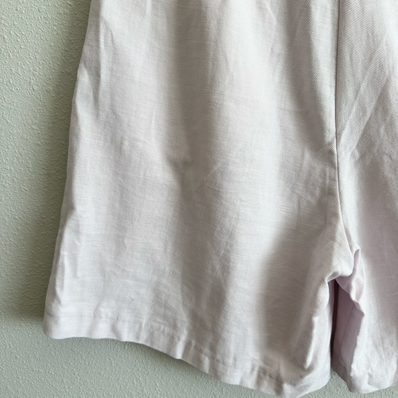 NWT Topshop Linen Blend Longline Shorts in Lilac Size 6 - Picture 10 of 11